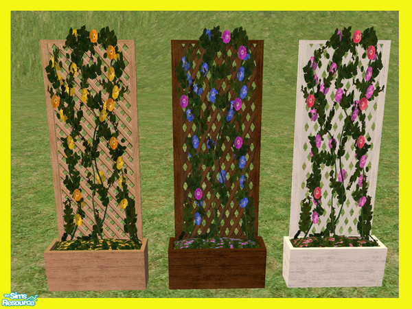 Sims 2 — Trellis Planter Mesh by simscom — Brought to you by the Sims2 Community Project...Please enjoy this set we have