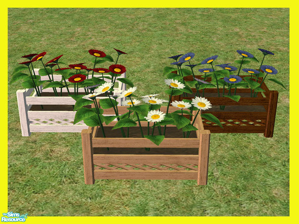 Sims 2 — Flower Planter Mesh by simscom — Brought to you by the Sims2 Community Project...Please enjoy this set we have