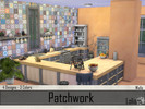 Sims 4 — Set Patchwork Tiles by LoliamSims — Your simette chose every tile with an infinite care to create this wall and