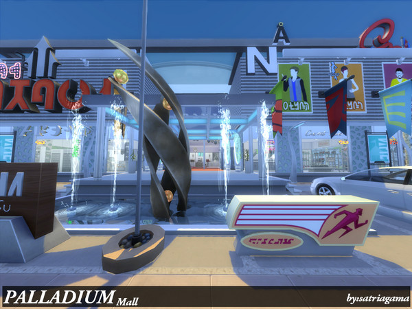 Sims 4 — Palladium Mall by satriagama — A modern mall for you sims ! this mall complete with shopping area . your sims