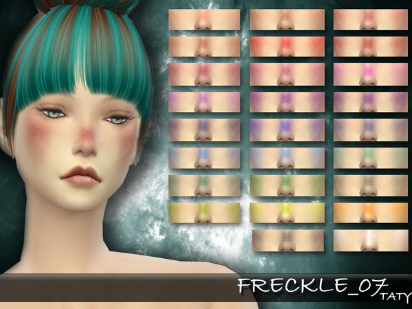 Sims 4 — [Ts4]Taty_Freckle_07 by tatygagg — -Female, Male -Human, Alien -Child to Elder