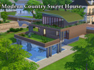 Sims 4 — Modern Country Heart House by AnnMdx — Half modern, half country with a touch of originality, it does work for a