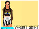 Sims 3 — Inverted V Front Skirt by Simophilia — A uniquely cut skirt that can be easily matched with any tops! Also has a