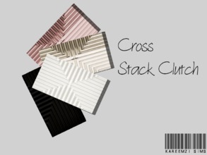 Sims 3 — Cross Stack Clutch by KareemZiSims2 — This modern clutch is simple yet elegant for any outfit. Whether it's a