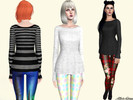 Sims 3 — Trendy set by StarSims — Trendy set.The perfect outfit for a party or date. The set include oversized top, and