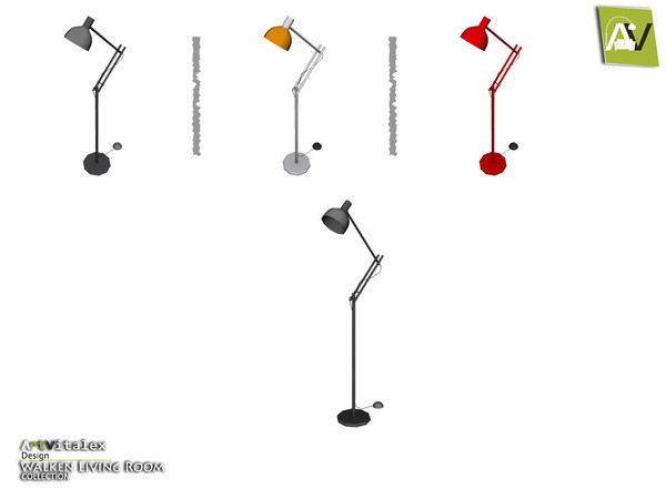 Sims 4 — Walken Floor Lamp II by ArtVitalex — - Walken Floor Lamp II - ArtVitalex@TSR, Mar 2016