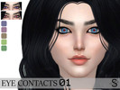 Sims 4 — EYE CONTACTS 01  by Simstari — A collection of eye contacts with a red pupil. - females and males - teens to