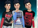 Sims 4 — Patterned Long Sleeve T-shirt for Boys v2 by juanni84 — 3 long sleeve t-shirts with fashionable patterns for