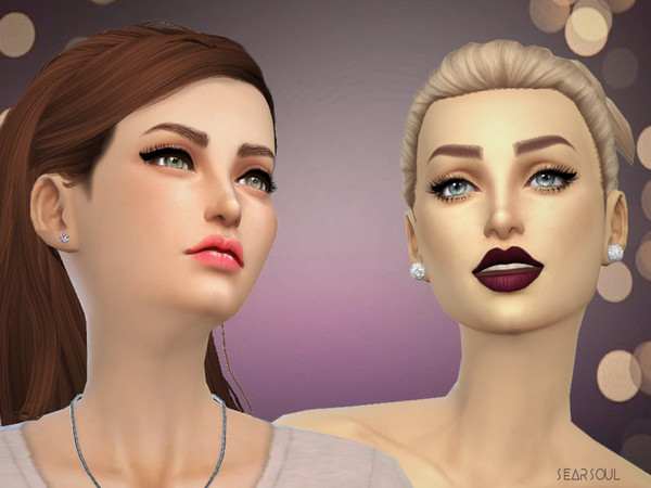 Sims 4 — Glossy and Matte Lipstick Set by hutzu2 — This set contains 2 cretations: the 'Cotton Candy Lip Gloss' and the