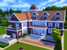Sims 4 — Monserrate by lmvmatos — A huge mansion for your sims! Consisting of: 5 bedrooms with private bathrooms, 3 more