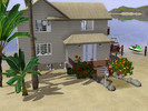 Sims 3 — Beach house furnished by Chloe487 — Luxury beach house made for singles. With 1 kitchen, 1 livingroom, 1 Bedroom