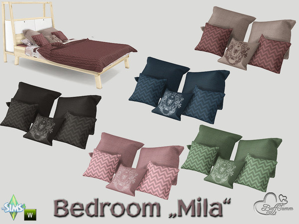 Sims 4 — Mila Bedroom Pillow for Doublebed by BuffSumm — Is there any way to cross borders between differnt worlds? With