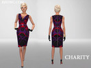 Sims 4 — CHARITY PENCIL DRESS by RHOWC — CHECK MY PROFILE FOR MORE UPDATES MY WEBSITE WWW.RHOWC.COM