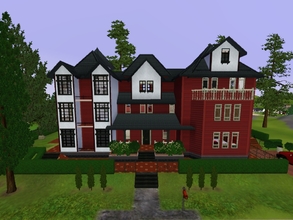 Sims 3 — Switzerland Inspired Big House by KaMiojo_ — This house was inspired by the Swiss / German style, it has three