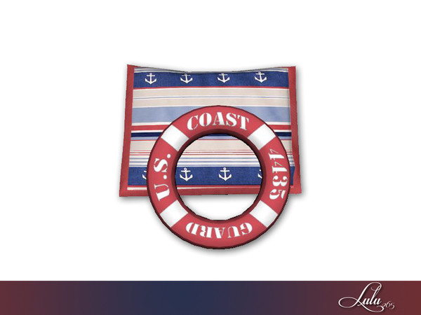 Sims 4 — Ship Shape Boys Room Decor Pillows . by Lulu265 — Part of the Ship Shape Bedroom Set 4 Colour Variations Please