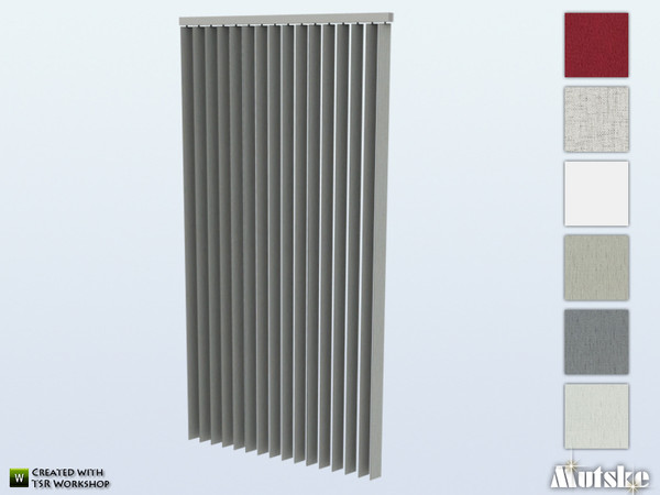 Sims 4 — Ashmore Vertical Blinds Diagonal by Mutske — These blinds are part of the Ashmore Living. Made by Mutske@TSR. 