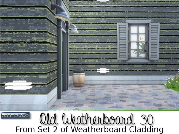 Sims 4 — Weatherboard Old 30 by abormotova2 — From Set 2 of Weatherboards, which includes 15 old and worn colours.