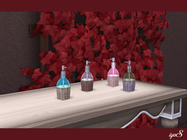 Sims 4 — Flacon Spray by soloriya — Wicker covered flacon spray for your favorite perfume. Part of Valentine set. 4 color