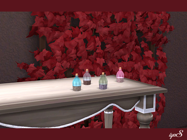 Sims 4 — Flacon with Talc by soloriya — Wicker covered flacon with a bung. Has talc inside. Part of Valentine set. 4