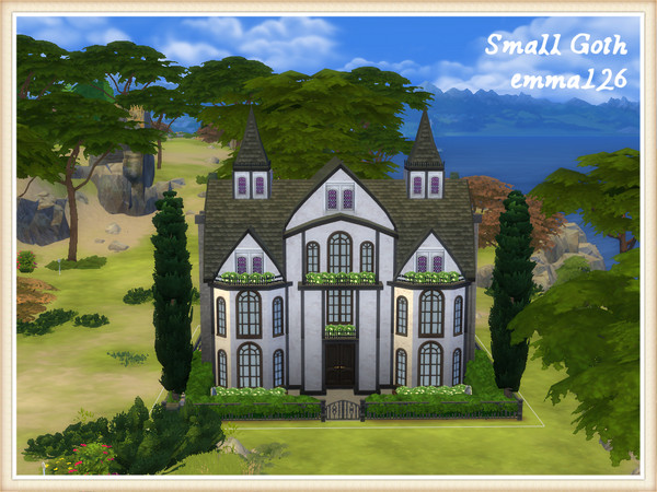 Sims 4 — Small Goth by emma1262 — A Small (20x20) Gothic style home in Windenburg perfect for 2-3 sims to live in. With a