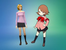 Sims 4 — Persona 3 - Yukari Takeba Socks by CilanceYourButt2 — The socks that Yukari wears with her school uniform. The