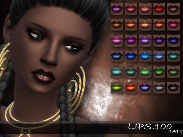 Sims 4 — [Ts4]Taty_Lips_100 by tatygagg — - Female - Human, Alien - Teen to Elder