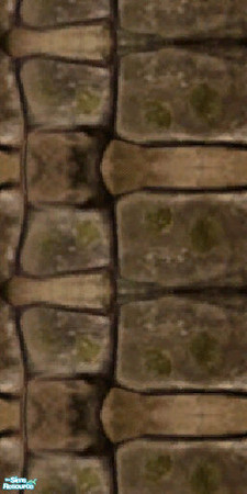 Sims 2 — Farmer Thompson's Stone Wall 1 by tlkaska — This is 1 of 12 mix and match brown stone, moss, and ivy walls