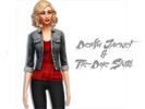 Sims 4 — Denim Jackets with Tie-Dye Tees by EchoCC — recolor of base game denim jacket