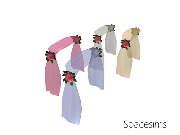 Sims 4 — Aphrodite wedding venue - Table cloth by spacesims — A table cloth with decorative flowers perfect for both