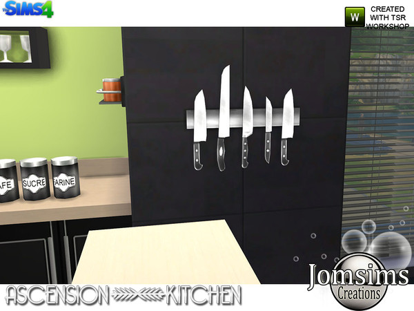 Sims 4 — modern ascension add on wall utensils deco by jomsims — modern ascension add on wall utensils deco