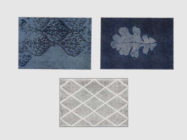 Sims 4 — Indigo - Rug by ung999 — Indigo - Rug Color Options : 3