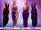 Sims 4 — Eliavah ~ Heavensward Dress (TS4) by Eliavah — has morphs, and all LODs 10 variations , 6 solids, 4 patterns. i