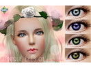 Sims 3 — Junique Eyes 01: Hazel Blue Eyes by JuniqueSims — Detailed two-toned eyes 3 default colors - hazel blue, hazel