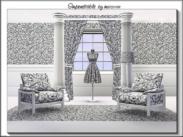 Sims 3 — Impenetrable_marcorse by marcorse — Abstract pattern: abstract design of impenetrable leaf