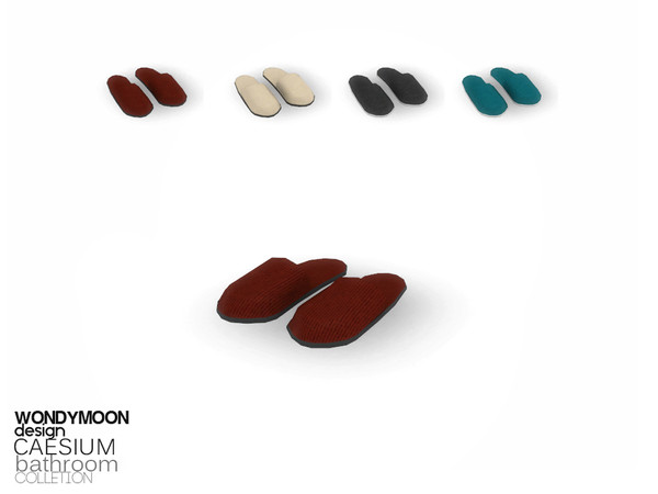 Sims 4 — Caesium Bathroom Slippers by wondymoon — - Caesium Bathroom - Bathroom Slippers - Wondymoon|TSR - Creations'2016