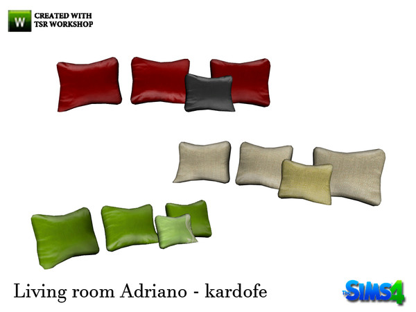 Sims 4 — kardofe_Living room Adriano_Sofa cushions by kardofe — Cushions placed on the sofa, do not need to put any trick