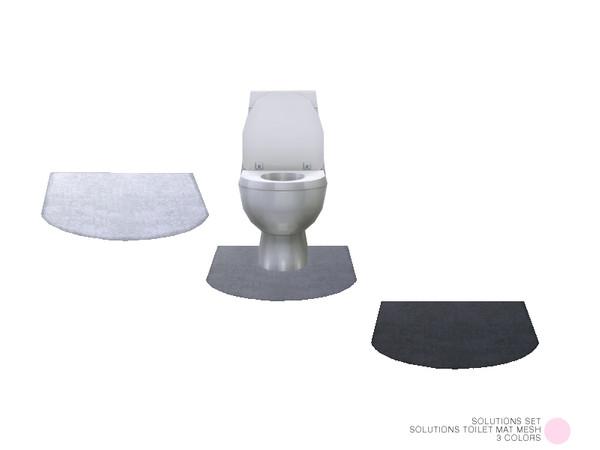 Sims 4 — Solutions Toilet Mat Mesh by DOT — Solutions Toilet Mat Mesh by DOT of The Sims Resource