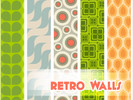 Sims 4 — Retro Walls by sailorrach2 — Step back in time with some funky wallpaper! Great for a 60's kitchen or sitting