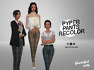 Sims 4 — Toksik's Pyper Pants Recolor - mesh needed by BewitchedSims — Recolor, three versions. Mesh not included. READ