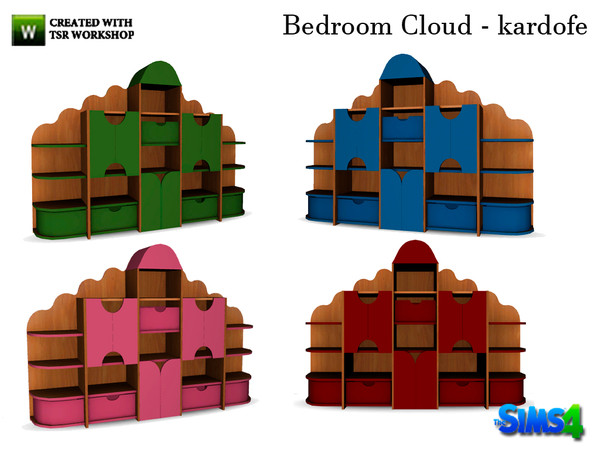 Sims 4 — kardofe_Bedroom Cloud_Shelving by kardofe — Shelf large, to have ordered all those things that children need, in