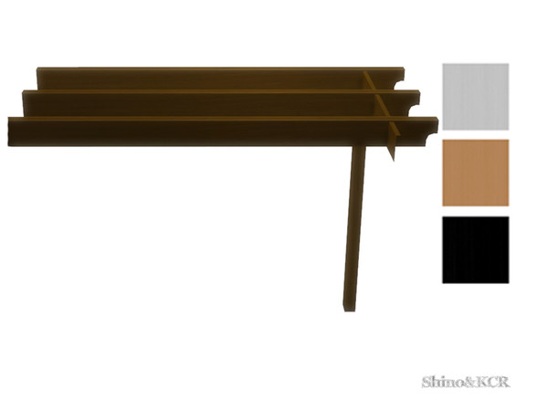 Sims 4 — Outdoor 2016 - Awning Corner right 4m by ShinoKCR — Part of the Gazebo Category: Sulptures