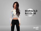 Sims 4 — Marigold's Sweat Shirt Recolor - mesh needed by BewitchedSims — Marigold's Sweat Shirt recolor. 5 designs