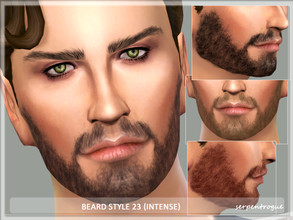 Sims 4 — Beard Style 23 (intense) by Serpentrogue — For males Teen to elder 7 colours