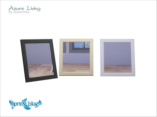 Sims 4 — [Azure Living] Decorative table mirror by Severinka_ — Decorative table mirror From the set of 'Azure Living' 3