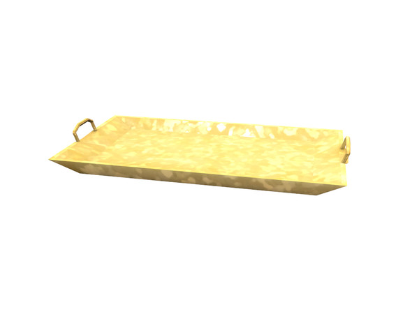 Sims 4 — Keiran Table Tray by sim_man123 — A small metal tray, gilded in gold leaf. Part of my Keiran Bedroom set.