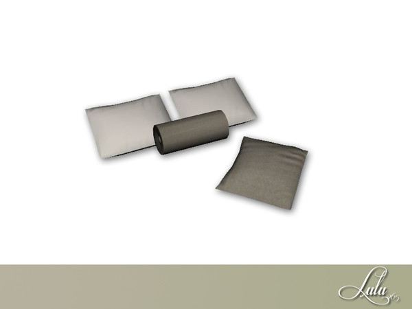 Sims 4 — Otello Bedroom Decor Bed Pillows  by Lulu265 — Part of the Otello Bedroom Set 2 colour variations included