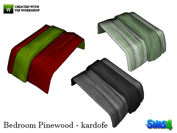 Sims 4 — kardofe_Bedroom Pinewood_Quilt by kardofe — Blanket to put on the bed warm, without cheating