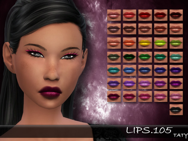 Sims 4 — [Ts4]Taty_Lips_105 by tatygagg — - Female - Human, Alien - Teen to Elder