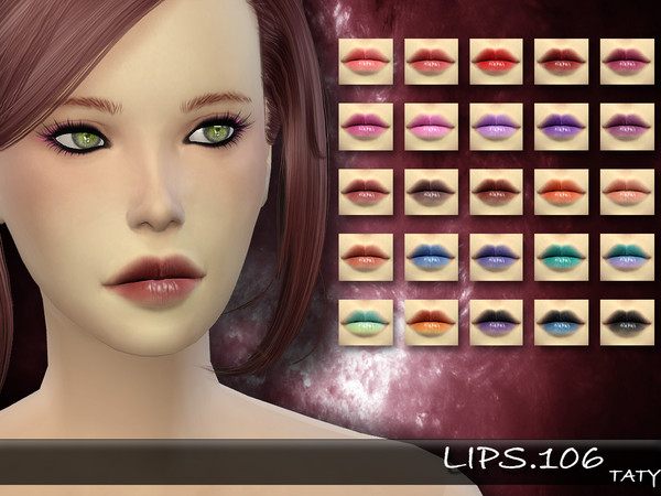 Sims 4 — [Ts4]Taty_Lips_106 by tatygagg — - Female - Human, Alien - Teen to Elder