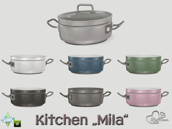 Sims 4 — Kitchen Clutter Mila Cook Pot v2 by BuffSumm — Part of the *Kitchen Clutter Mila* Created by BuffSumm @ TSR